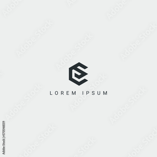 Awesome creative trendy letter CS SC initial based abstract icon logo.