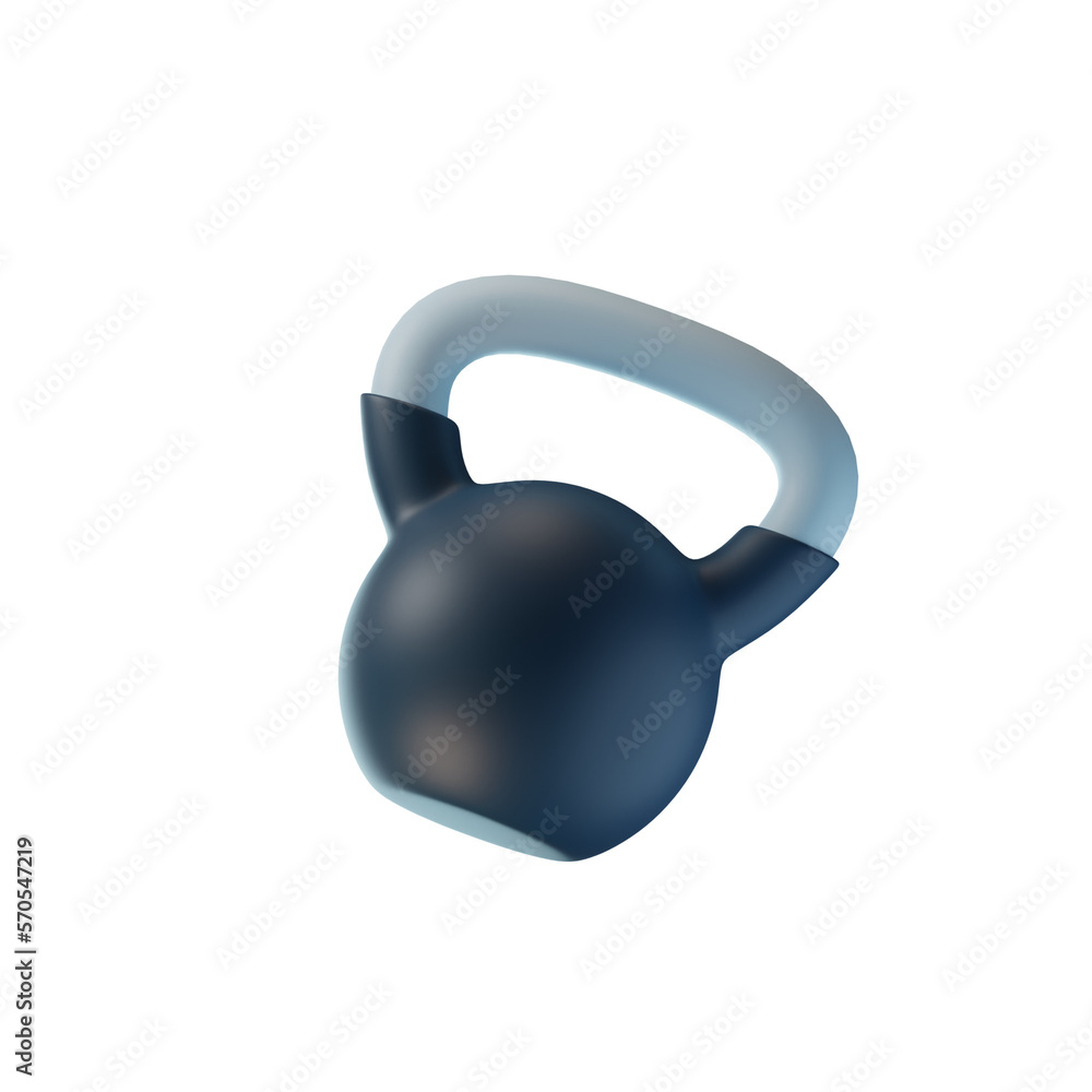 Fototapeta premium kettlebell 3D icon