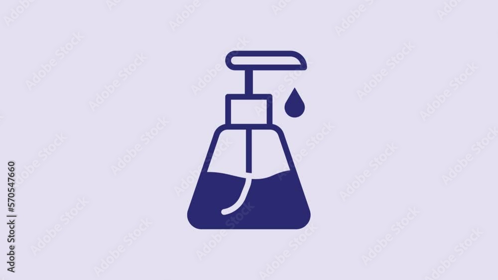 Blue Cream or lotion cosmetic tube icon isolated on purple background. Body care products for men. 4K Video motion graphic animation Blue Cream or lotion cosmetic tube icon isolated on purple background. Body care products for men. 4K Video motion graphic animation