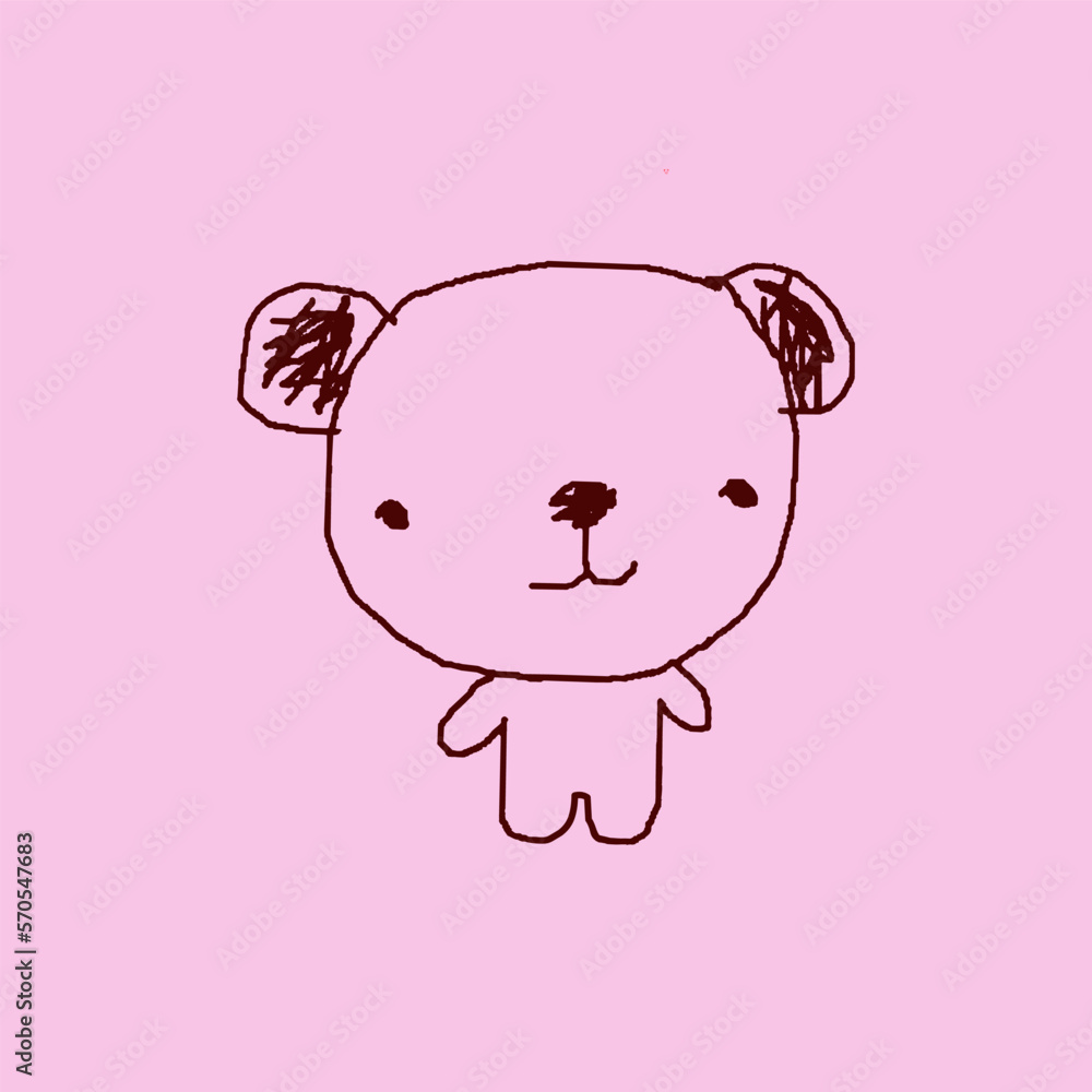 illustration of a bear cartoon illustration of a bear cartoon