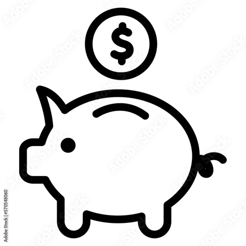 Savings line icon