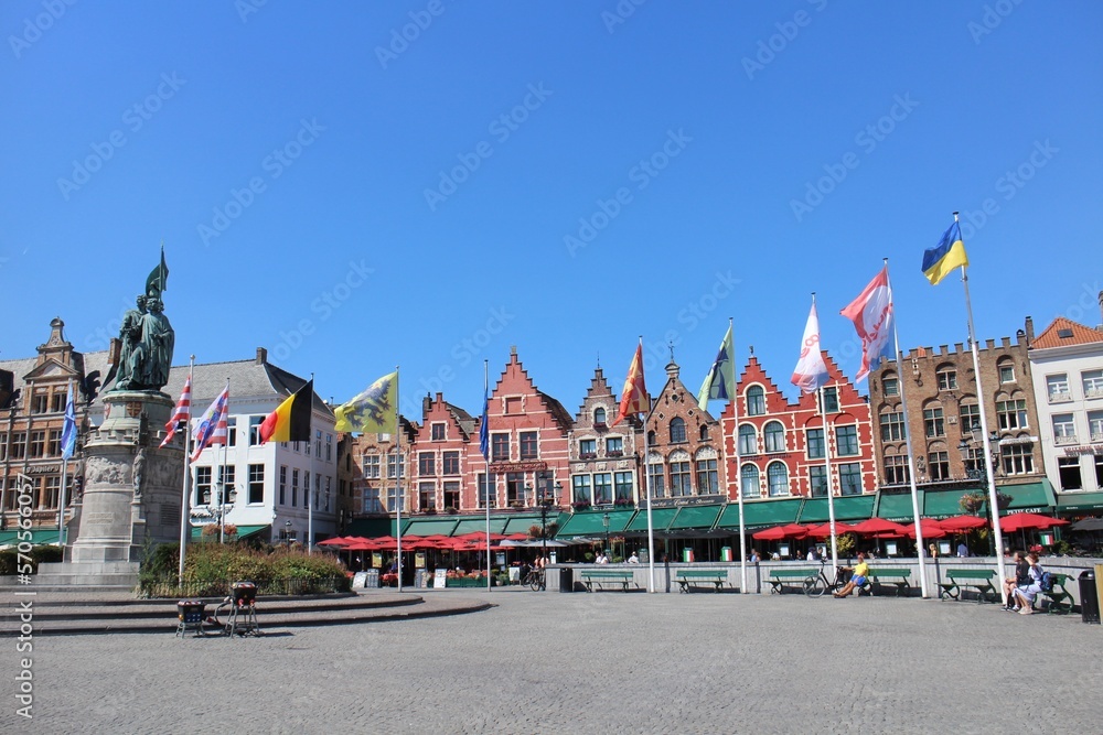 Obraz premium Grand-Place of Bruges, Belgium