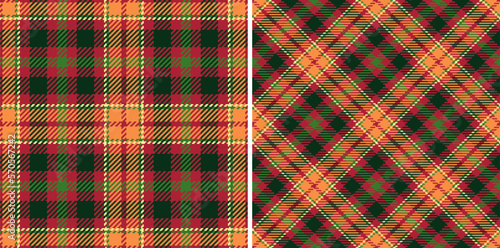 Tartan texture textile. Pattern fabric background. Plaid vector seamless check.