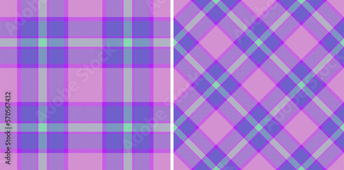 Textile background vector. Fabric plaid texture. Tartan seamless pattern check.