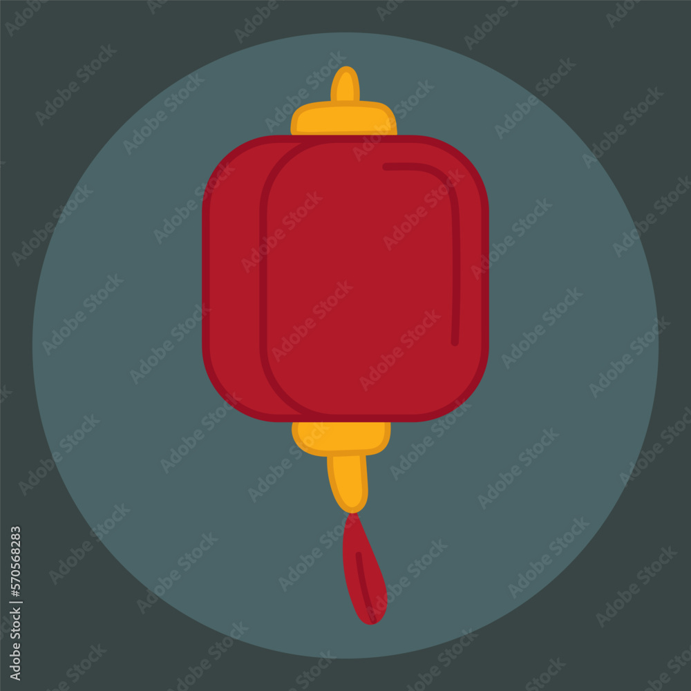 Obraz premium Chinese lantern hand drawn