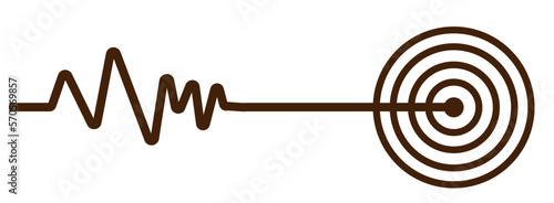 Earthquake Richter scales wave. Earthquake icon, natural disaster icon and Cataclysm infographics. Richter earthquake magnitude scales.