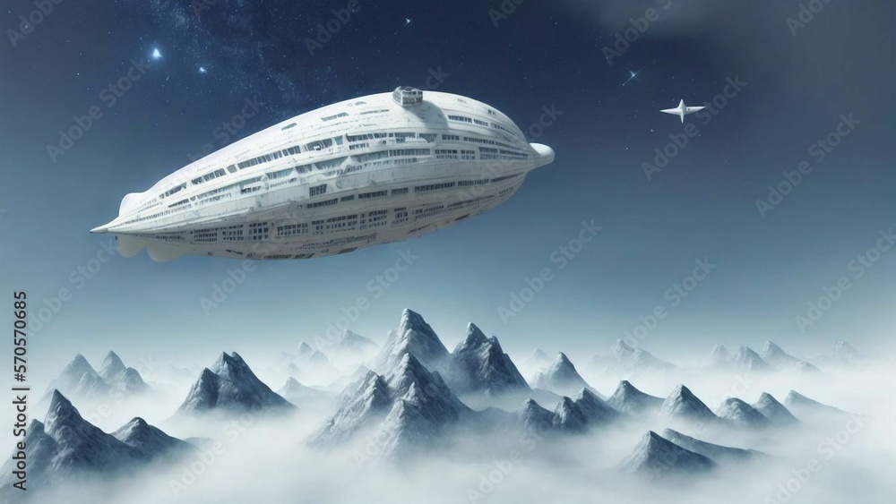 Fototapeta premium White Zeppelin 