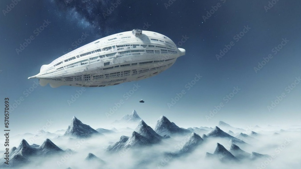 Fototapeta premium White Zeppelin 