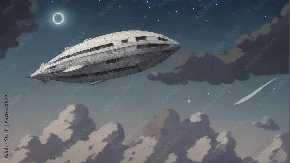 Fototapeta premium White Zeppelin 