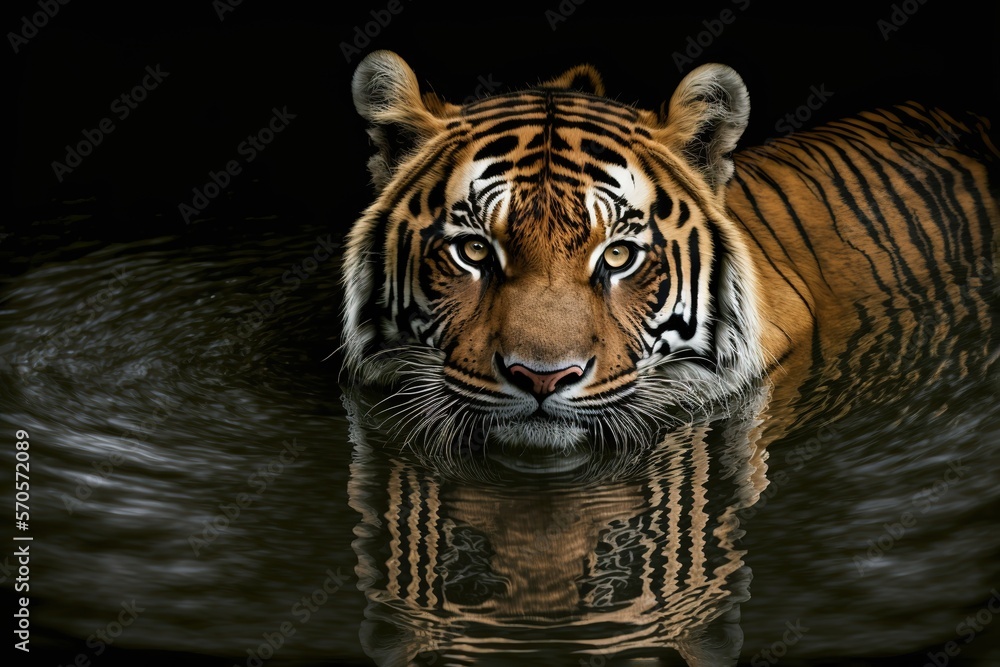 Tiger Stock Photo, Wildlife Photography, Generative Ai Tiger Stock Photo, Wildlife Photography, Generative Ai