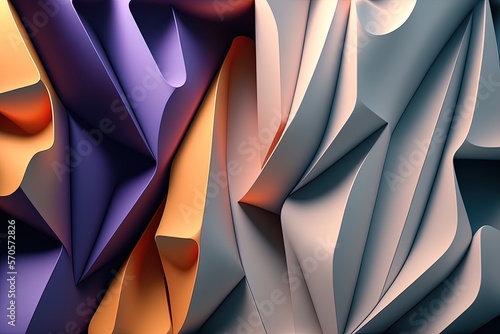 As a modern abstract background, forms horizontal desktop wallpaper, 4k panoramic backdrop Generative AI
