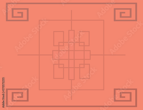 abstract architectural background red color, Chinese style