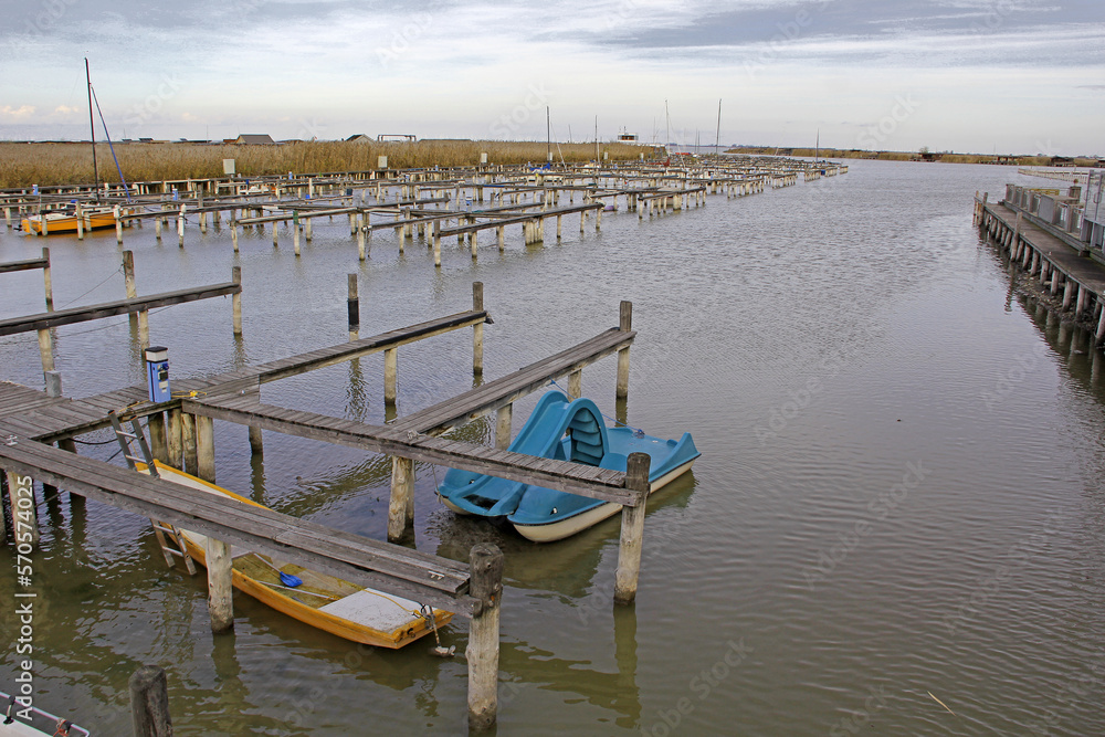 Fototapeta premium Niedrigwasser Neusiedler See