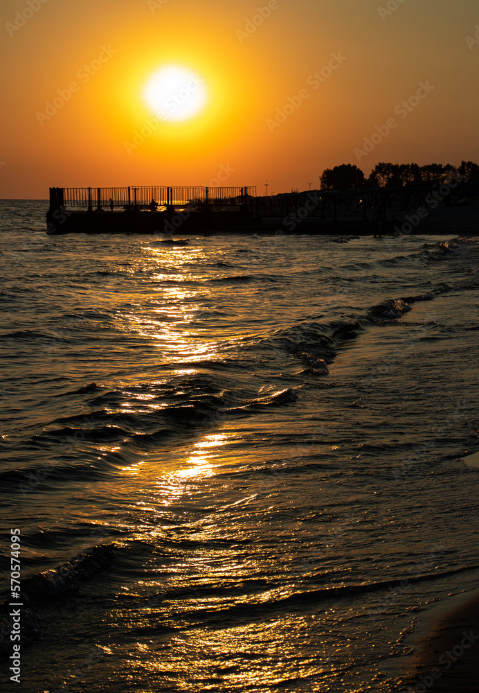 Sunset on the beach