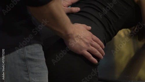 Man Touched A Woman Body