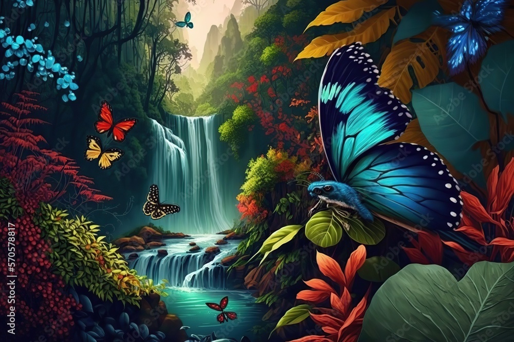 Beautiful Nature Scenery Travel Lovely Place Background with Tropical