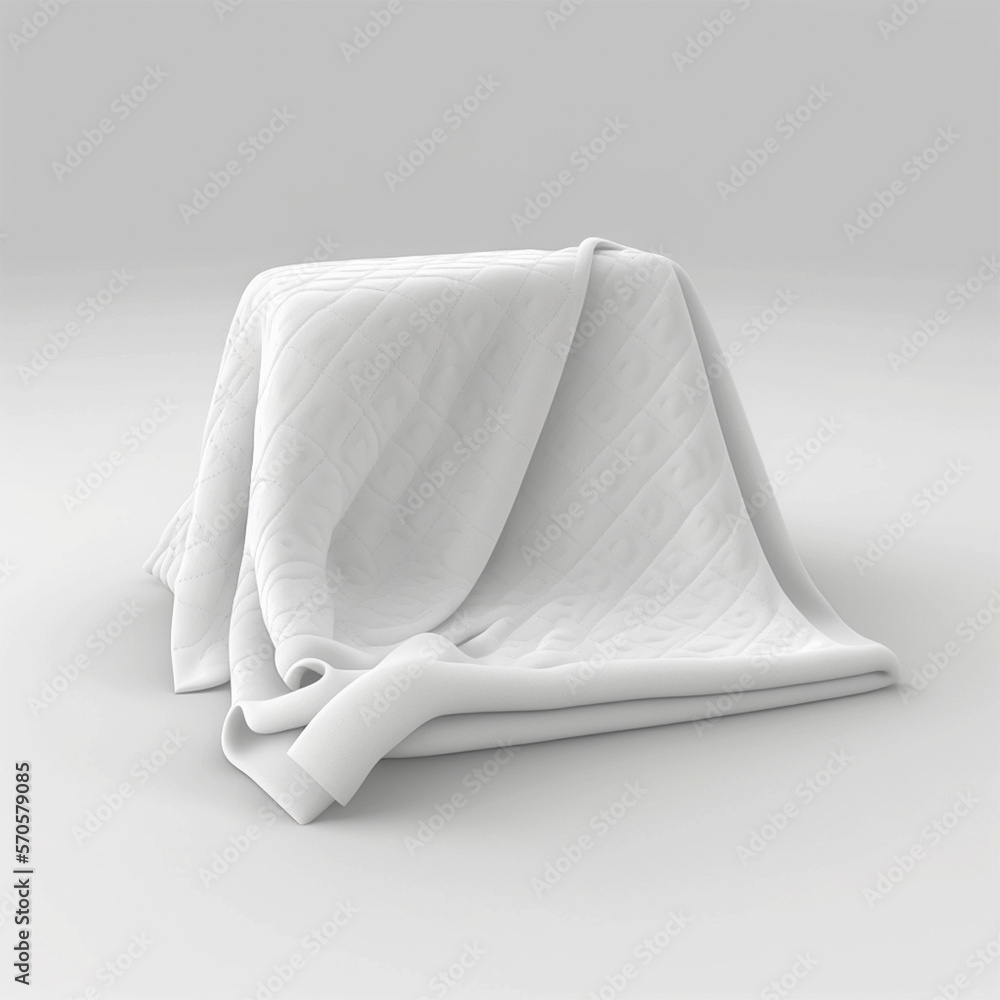 Versatile AI-Generated White Blank Baby Blanket Mockup: A Perfect Gift for New Parents Versatile AI-Generated White Blank Baby Blanket Mockup: A Perfect Gift for New Parents