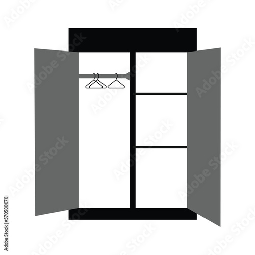 wardrobe icon vector