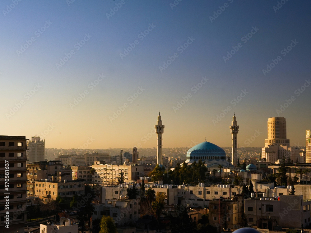 Fototapeta premium King Abdullah I Mosque in amman, jordan 