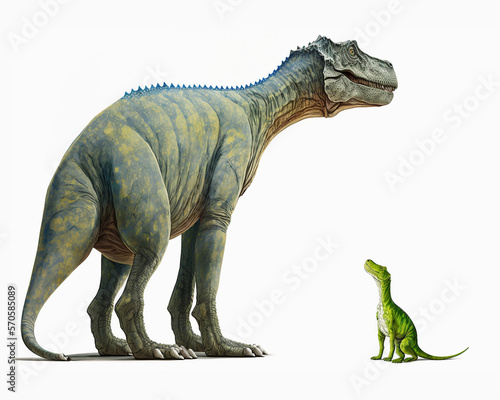 meeting of two dinosaurs © Photobank