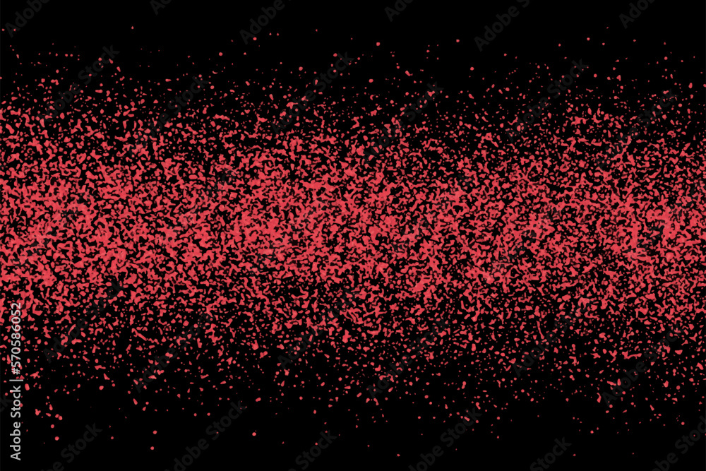 Vector shiny background. Red splashes on a black background. Background, template, banner design.
