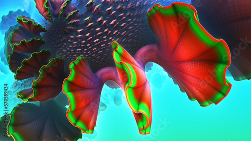 Abstract underwater coral r...