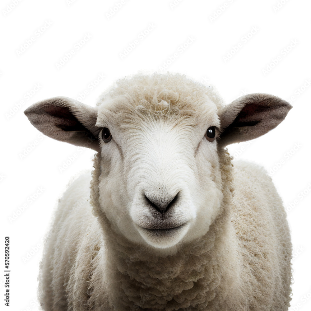 sheep face shot isolated on transparent background cutout sheep face shot isolated on transparent background cutout