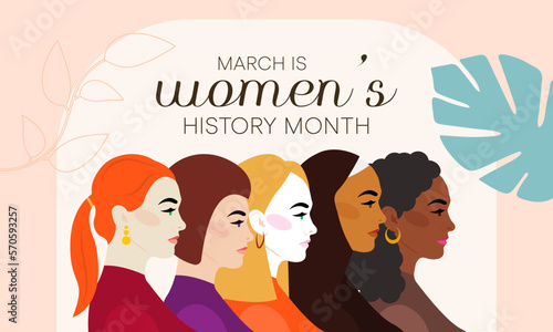 Women's History month is observed every year in March, is an annual declared month that highlights the contributions of women to events in history and contemporary society. Vector illustration design