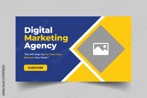 Digital marketing business youtube thumbnail design