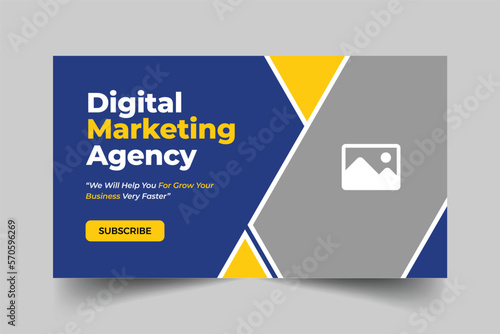 Youtube thumbnail design template