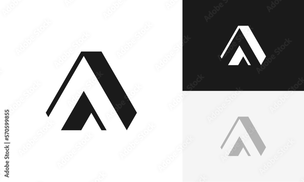 A letter logo initial modern design vector A letter logo initial modern design vector