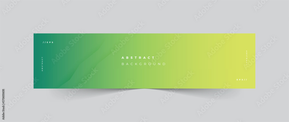 Linkedin banner green abstract background Stock Vector | Adobe Stock