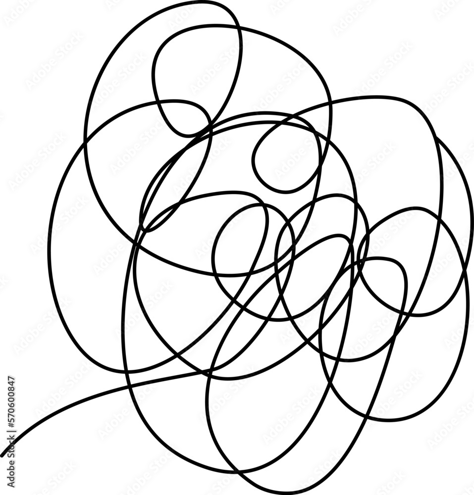 black and white vector illustration of thoughts, a heap of thoughts, confused thoughts, doodle and sketch style black and white vector illustration of thoughts, a heap of thoughts, confused thoughts, doodle and sketch style