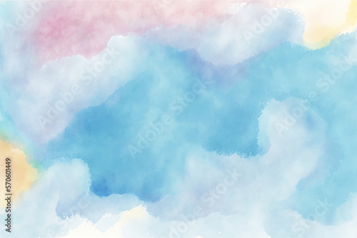 Abstract pastel watercolor texture painting on white background  digital art painting.