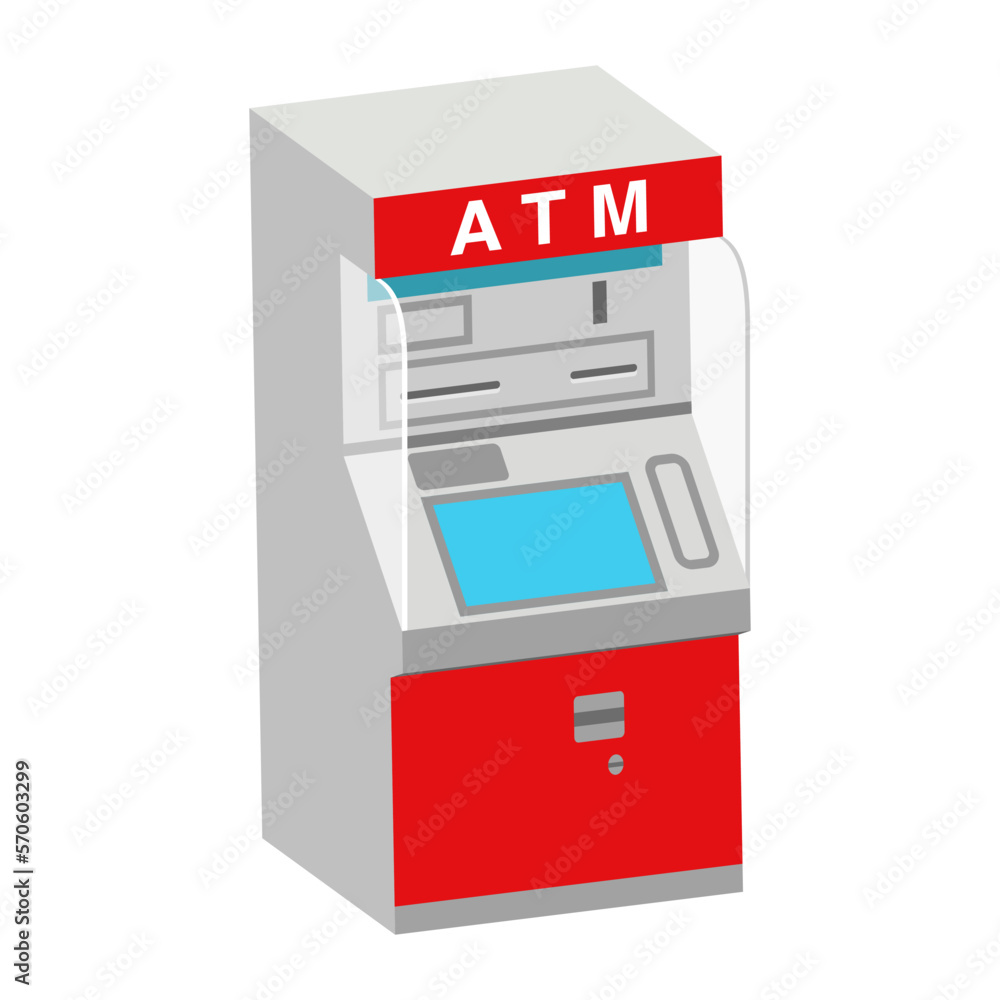 ATM icon - Red, Facing right ATM icon - Red, Facing right