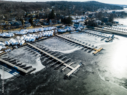 Lake Hopatcong New Jersey in The Winter photo