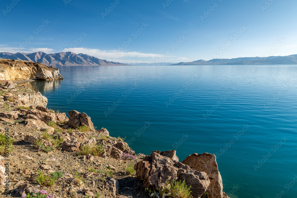Angra Yumco lake in nyima county nagqu city Tibet province,  China.