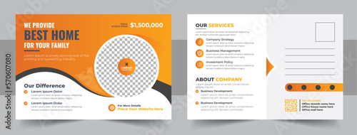 Real Estate Postcard Template , Modern Eddm Postcard Template For Home Sale