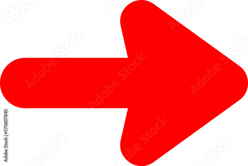 Red arrow direction vector icon