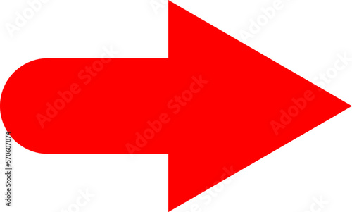 Red arrow direction vector icon