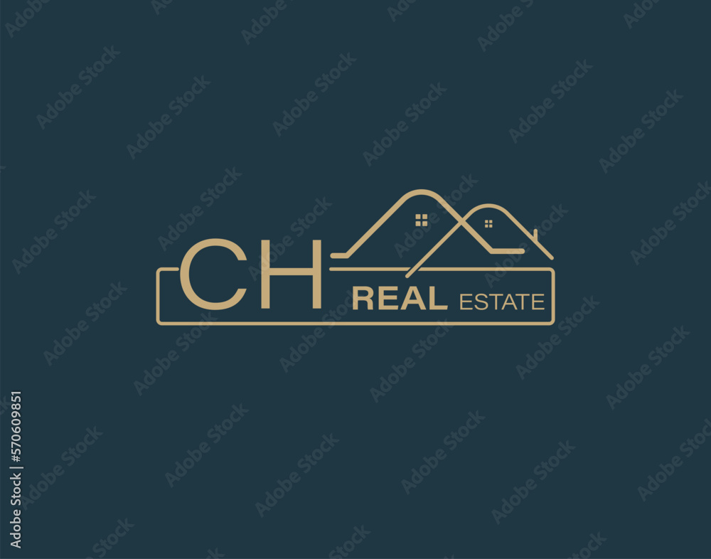 CH Real Estate & Consultants Logo Design Vectors images. Luxury Real Estate Logo Design CH Real Estate & Consultants Logo Design Vectors images. Luxury Real Estate Logo Design