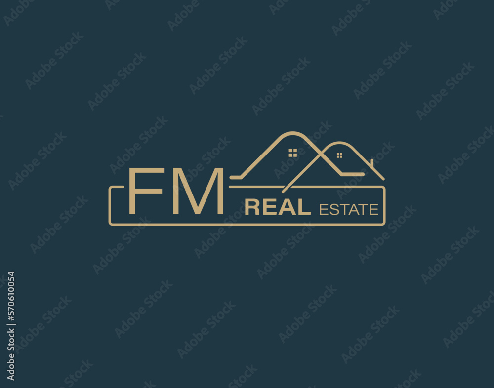 FM Real Estate & Consultants Logo Design Vectors images. Luxury Real Estate Logo Design FM Real Estate & Consultants Logo Design Vectors images. Luxury Real Estate Logo Design