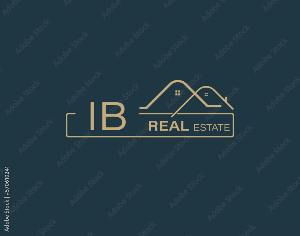 IB Real Estate & Consultants Logo Design Vectors images. Luxury Real Estate Logo Design IB Real Estate & Consultants Logo Design Vectors images. Luxury Real Estate Logo Design