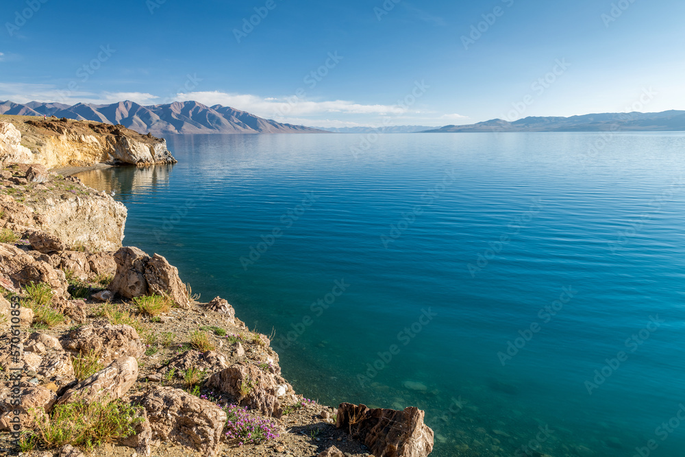 Tangra yumco lake landscape in Nima County, Nagqu City, Tibet Autonomous Region, China. Tangra yumco lake landscape in Nima County, Nagqu City, Tibet Autonomous Region, China.