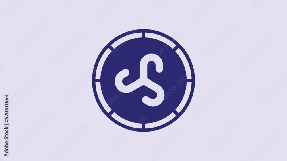 Blue Shield viking icon isolated on purple background. Round wooden shield. Security, safety, protection, privacy, guard concept. 4K Video motion graphic animation Blue Shield viking icon isolated on purple background. Round wooden shield. Security, safety, protection, privacy, guard concept. 4K Video motion graphic animation