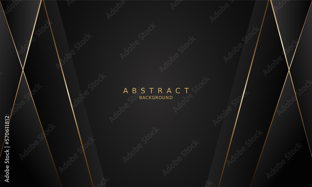 dark black luxury premium background and gold line. dark black luxury premium background and gold line.
