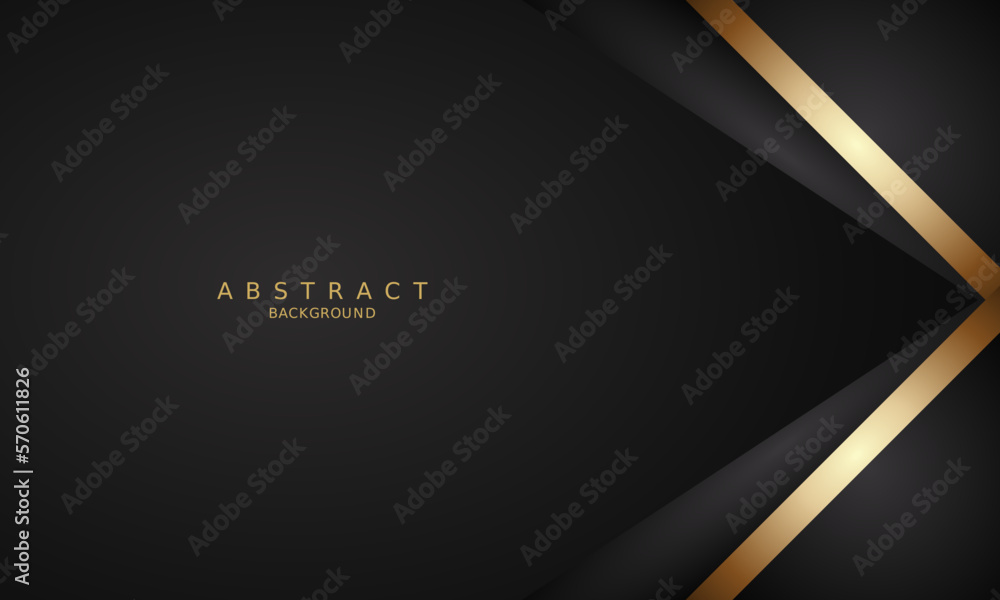 dark black luxury premium background and gold line. dark black luxury premium background and gold line.