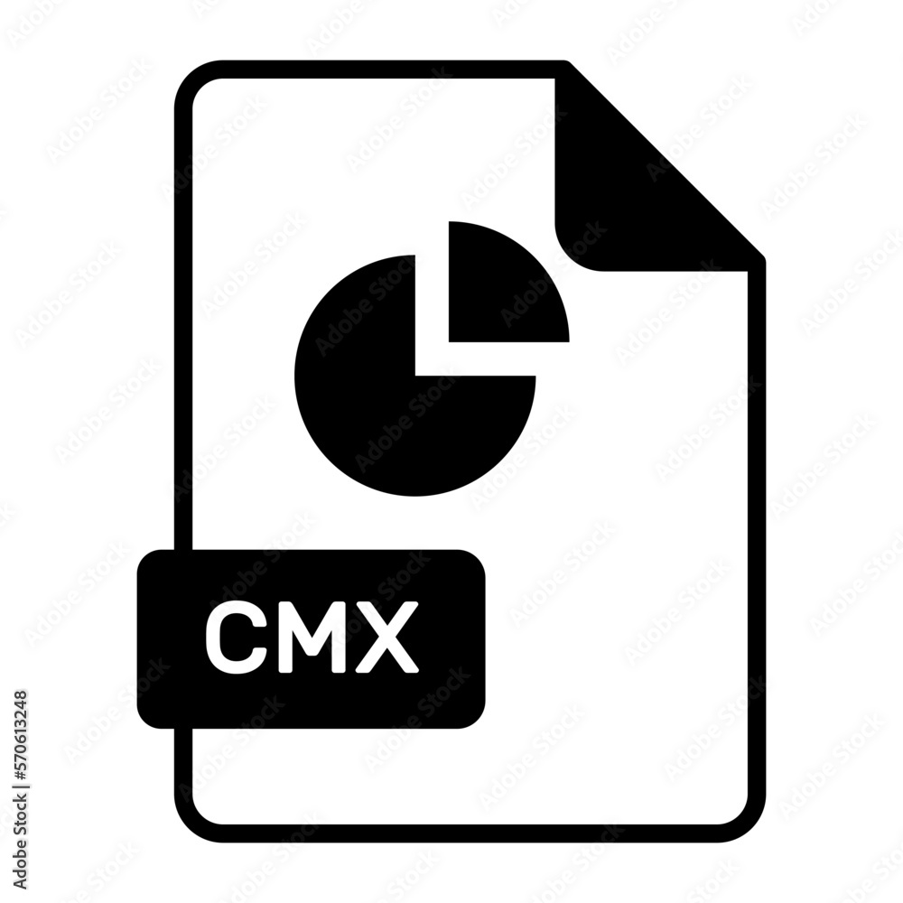 An amazing vector icon of CMX file, editable design An amazing vector icon of CMX file, editable design