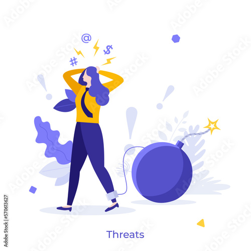 Flat Vector Character Business Concept