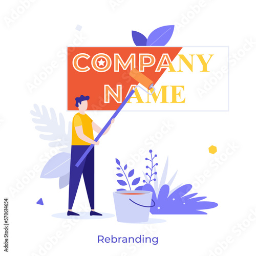 Flat Vector Character Business Concept
